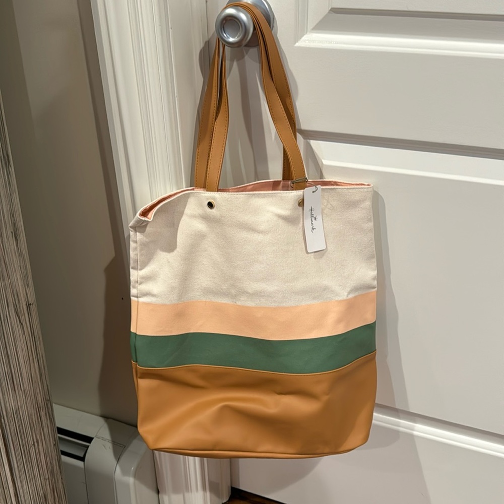 NWT Striped Hallmark Tote